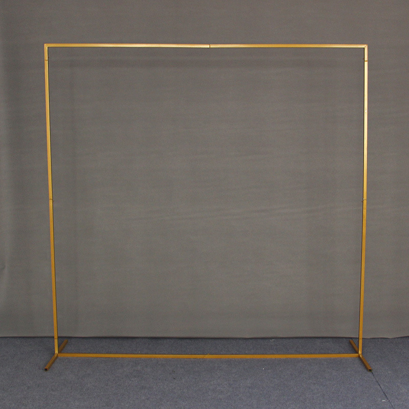 Cross-border wedding props iron square arch flower stand wedding arch support outdoor wedding balloons fresh flowers arch