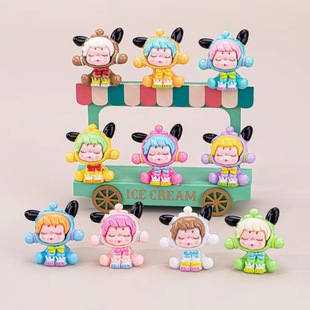 Cartoon Bubble Girl DIY Jewelry Accessories Shoe Buckle Keychain Mobile Phone Chain Clothing Accessories Car Ornaments Ins