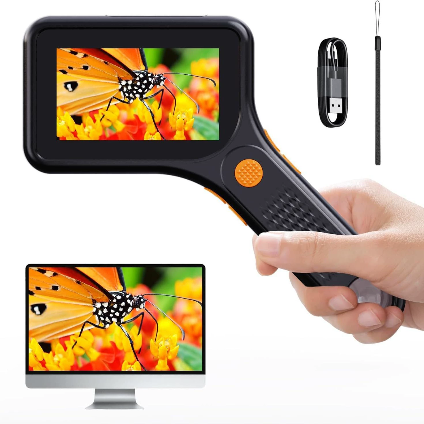 Трансграничный новый продукт, портативный портативный цифровой микроскоп высокой четкости с автофокусом, детский обучающий электронный микроскоп