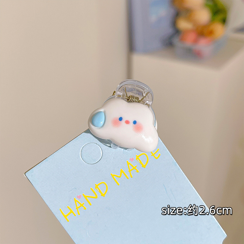 Pinza para el cabello de dopamina sin costuras de color caramelo clip lateral femenino flequillo clip para el cabello roto tocado clip de pico de pato y2k horquilla de una palabra