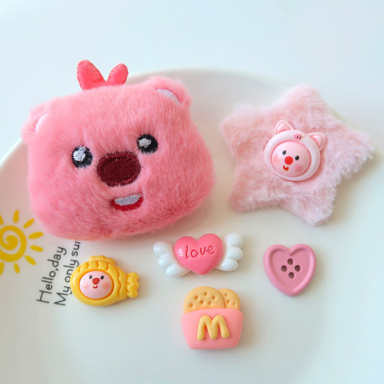 Cute Little Beaver Plush Accessories Pendant Accessories DIY Bag Shoes Hair Accessories Ruby Loopy Doll Wholesale