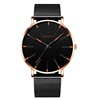 Fashionable trend black swiss watch for leisure, quartz men's watch, simple and elegant design