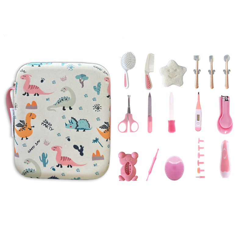 Exportación de dibujos animados para niños amineras de uñas eléctricas peinado tijeras cepillo de silicona alimentación set de baño y cuidado