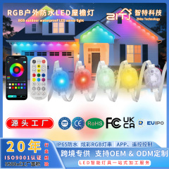 クロスボーダー RGB 屋内軒ライト Bluetooth カラフルな LED 雰囲気ライト屋外クリスマス防水リモコンライトストリングカスタマイズ