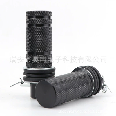 Cylinder knurled pedal Motorcycle pedals - black