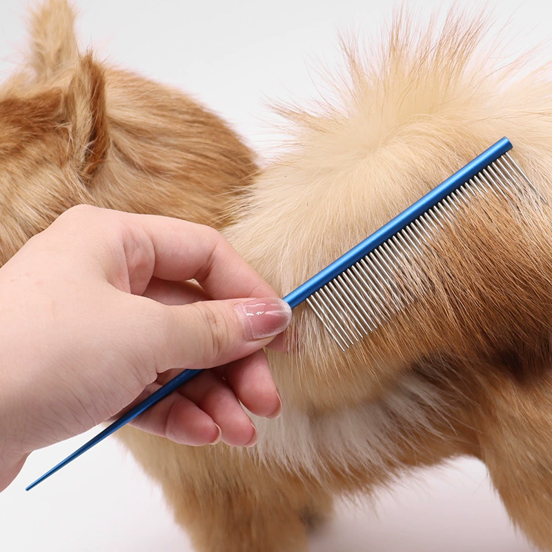 Расческа для собак Прыгающая расческа из нержавеющей стали расческа для домашних животных