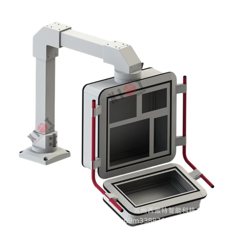 悬臂电控箱配电箱吊臂机床操作箱触摸屏人机界面控制箱铝合金机箱