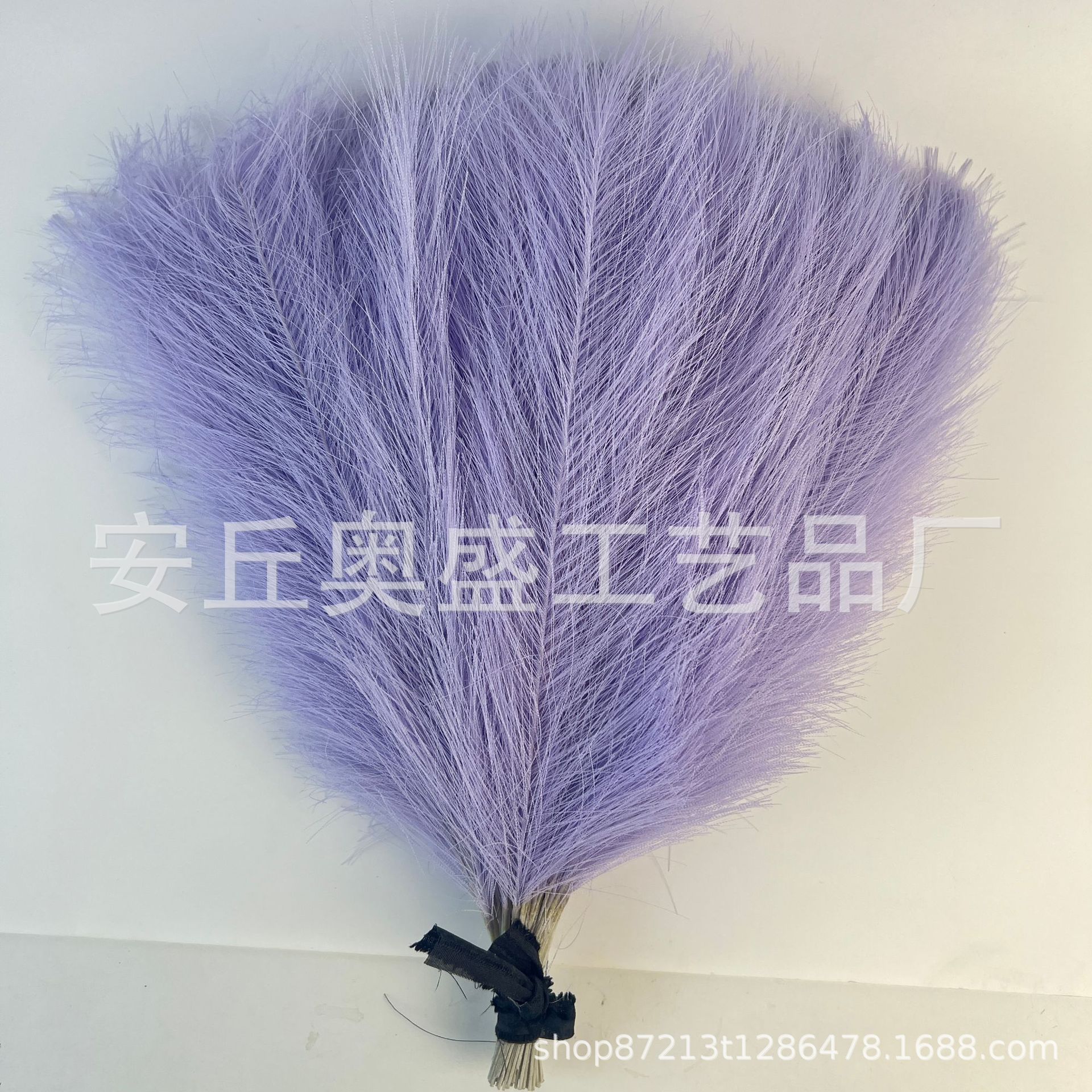 Spot hierba pampeana artificial transfronteriza simulación plumas accesorios de boda simulación jardinería decoración pelo de caña al por mayor