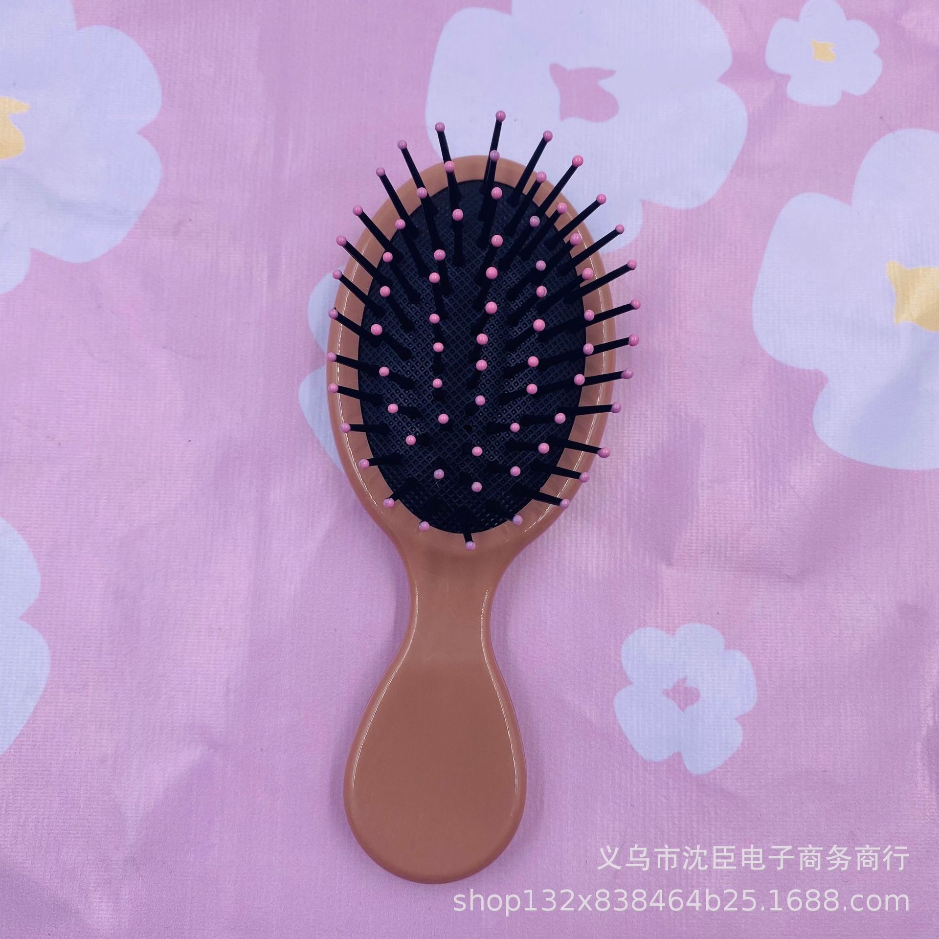 Nuevo color macaron cojín de aire peine airbag masaje peine lindo pelo liso plegable crema pegamento portátil peine color caramelo