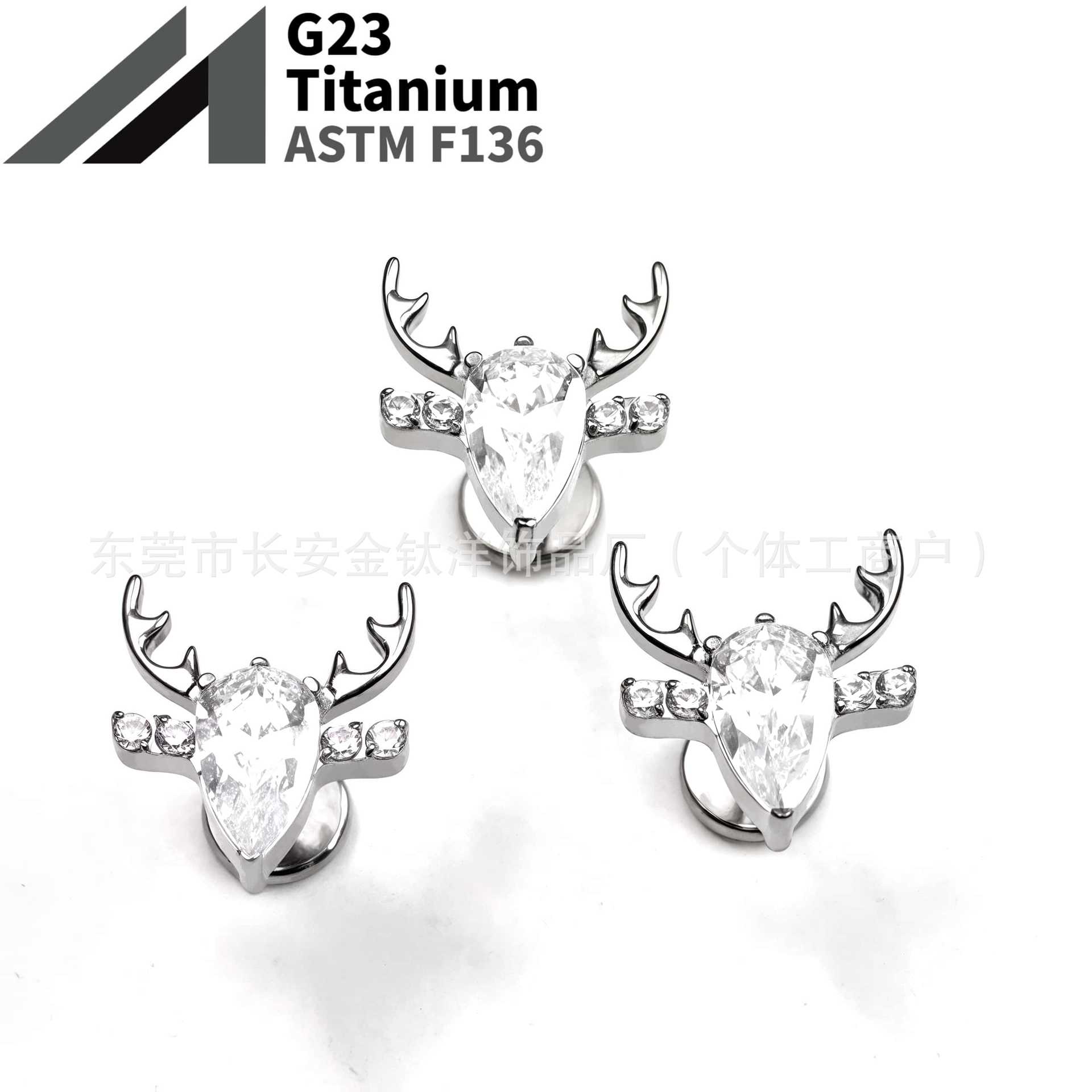 16G labret stud size and finish detail
