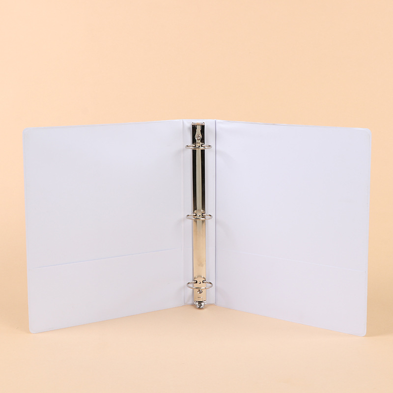 PVC フォルダー A4 ダブルクリップ肥厚ルーズリーフブックプルクリップ防水シェル学生テスト用紙収納ファイルフォルダー