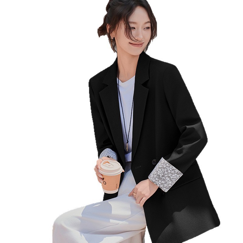 高级感气质时尚百搭宽松西装外套女2025秋冬新款设计感小众小西服|undefined