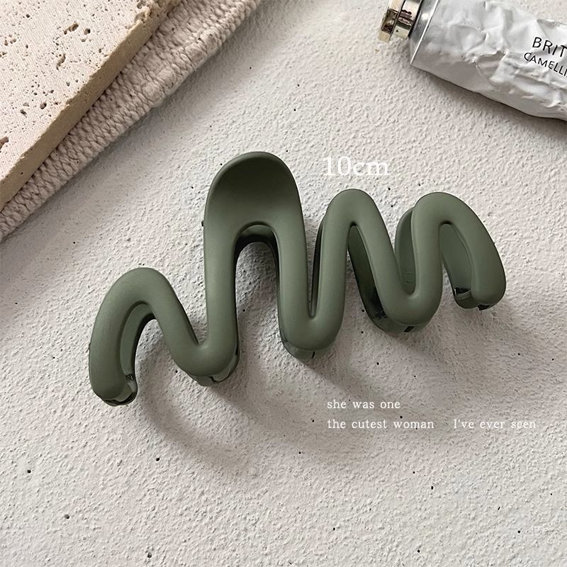 Clip de pelo marrón grande Nueva horquilla cuadrada accesorios para el cabello clip de horquilla simple Cabeza trasera clip de pelo clip de tiburón tocado