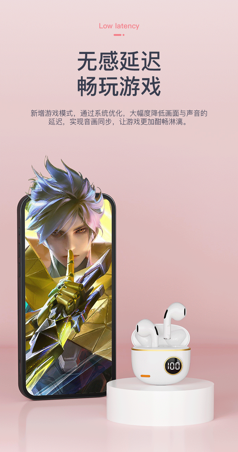 Popular compact true wireless Bluetooth earbuds 2025 new ultra long battery life sports running noise reduction high quality in-ear