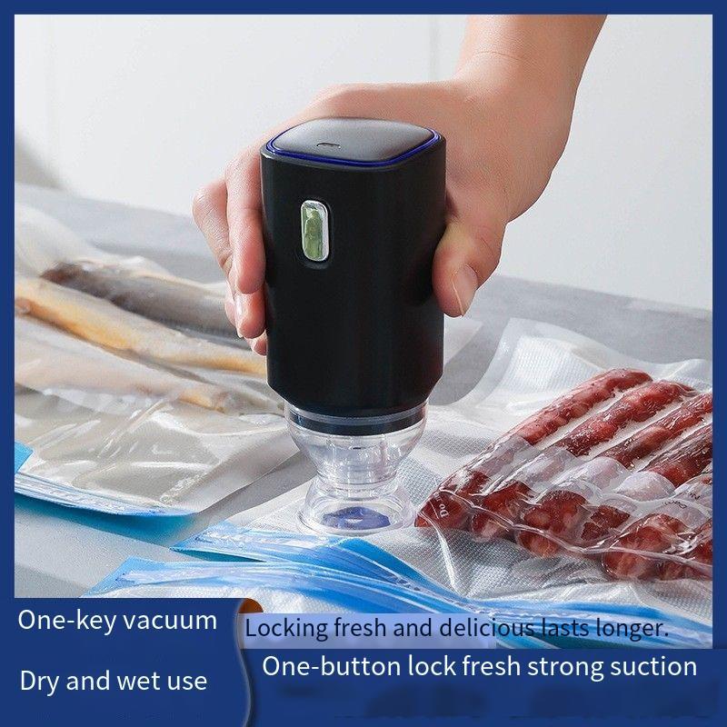Cross-border handheld household kitchen vacuum machine USB vacuum machine food vacuum compression bag electric vacuum pump