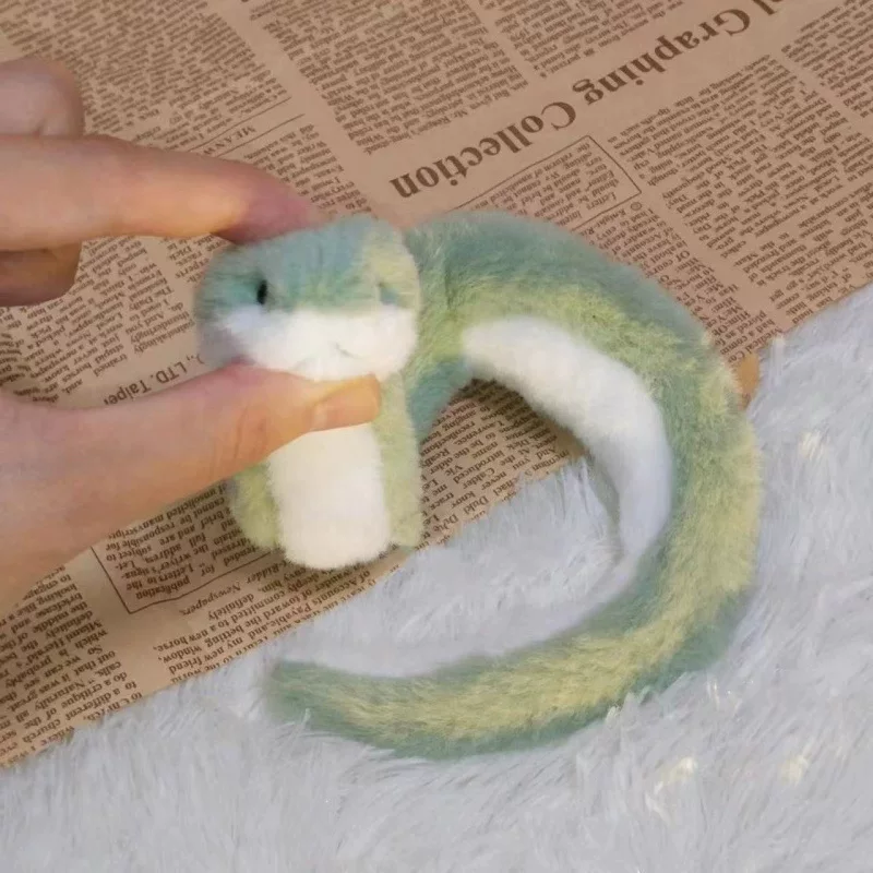 Plush Toy Snake Mascot, Cute Rag Doll, Green, Available ~20 cm or ~40 cm