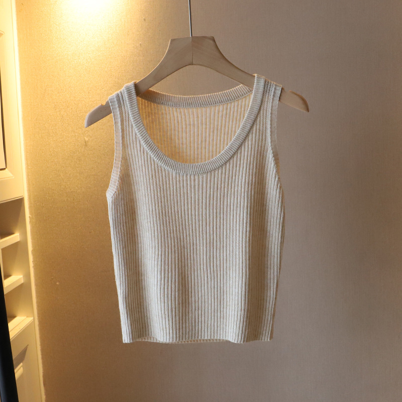 Women's T-shirt Sleeveless Tank Tops Stripe Casual Solid Color display picture 15
