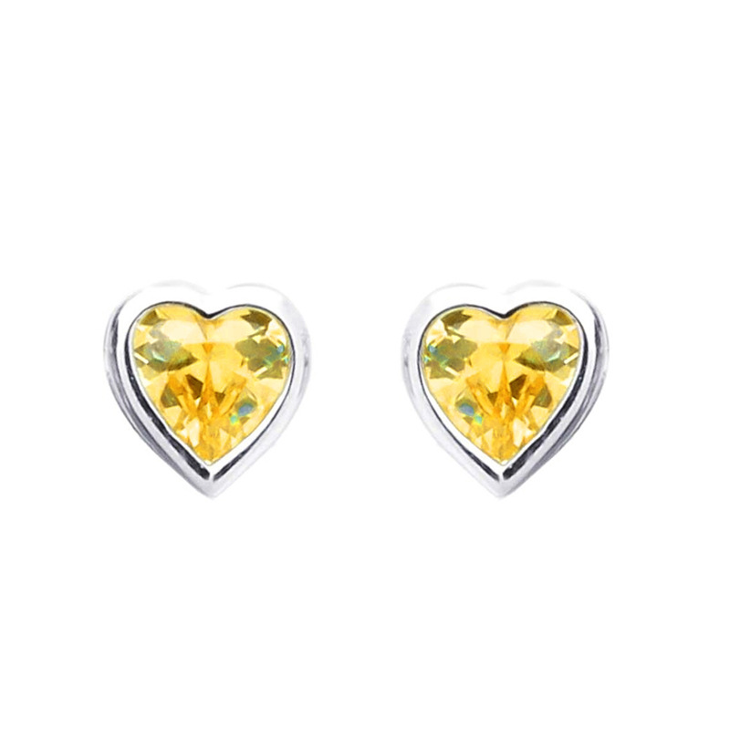 3g Weight Copper Ear Needle Material Ear Studs Classification 1 Pair Quantity Daily, Street Occasion Copper Material Heart Shape Pattern All Seasons Season Women's Gender Sweet Style 1 Pair Sweet Heart Shape Copper Ear Studs 41