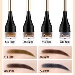 Directly sold by the manufacturer, Internet celebrity air cushion eyebrow cream, waterproof, sweat-proof, long-lasting, non-fading, dyed eyebrow cream, eyeliner, 4-color makeup