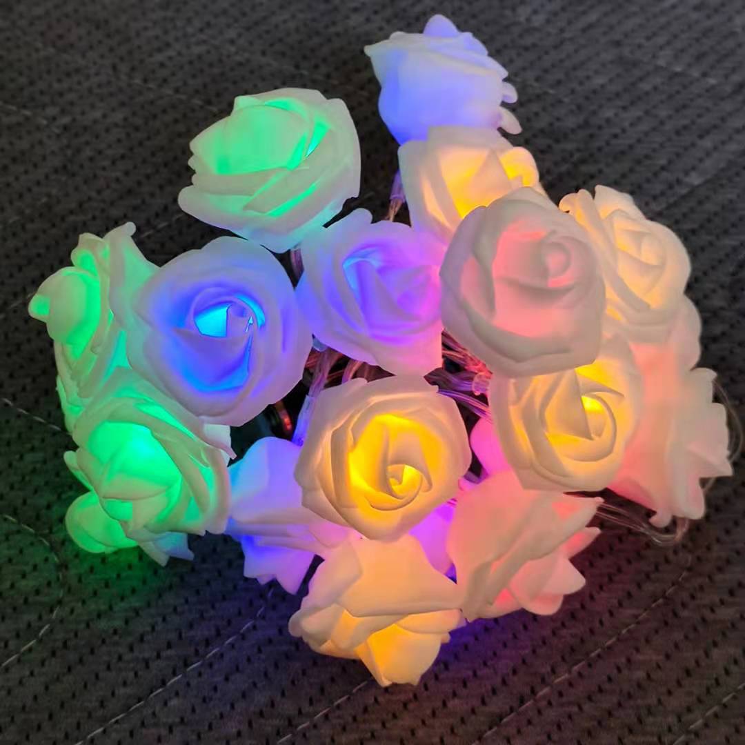 Valentine's Day Cute Rose Pvc Party String Lights display picture 3