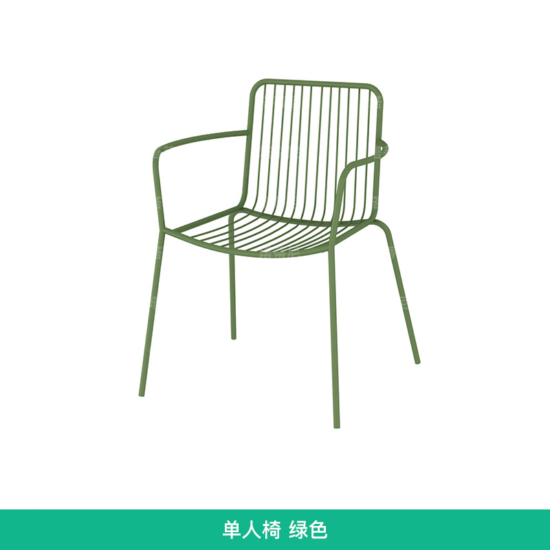 Mesa y silla al aire libre simple Villa patio jardín tienda de té de leche resistente al óxido impermeable mesa y silla de cocina relacional combinación de tres piezas
