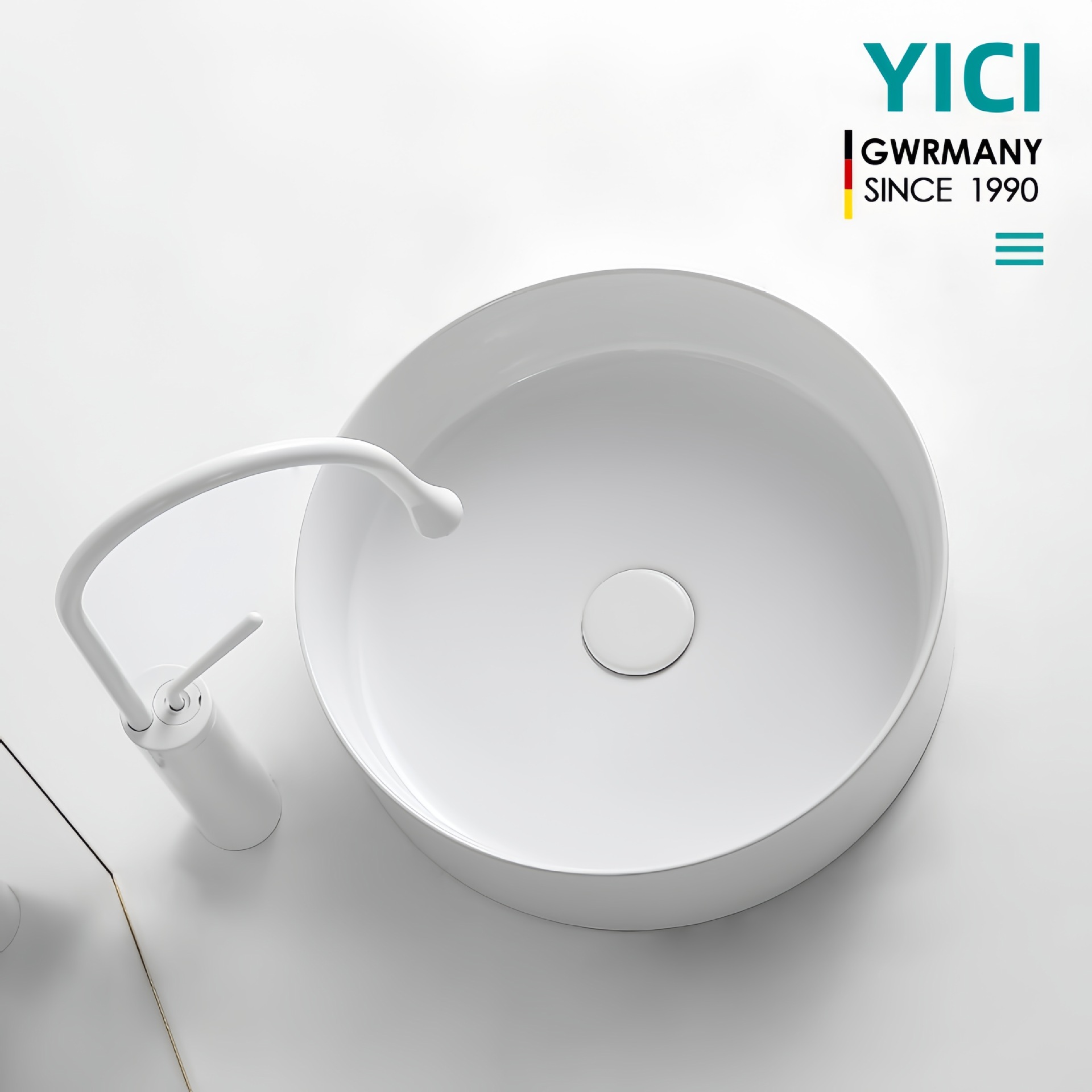 Scandinavian Countertop Basin Round Wash Basin Small Size Mini Balcony Ceramic Black Dark Green Wash Basin Single Basin