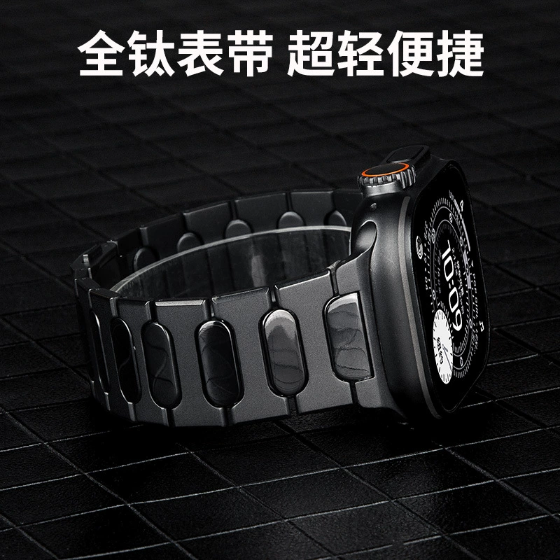 Подходящий ремешок для Apple iwatch/часы Apple Watch/S11/Ultra3/2 титановый металлический магнитный пряжка ремешок для часов