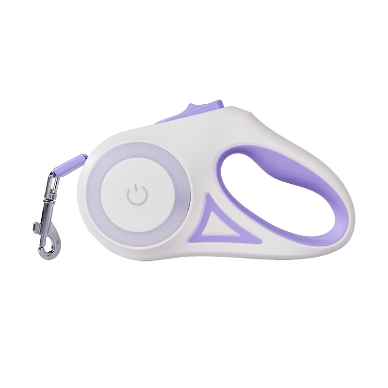 Nueva LED luminosa correa retráctil automática correa de perro suministros para mascotas Correa transfronteriza al por mayor