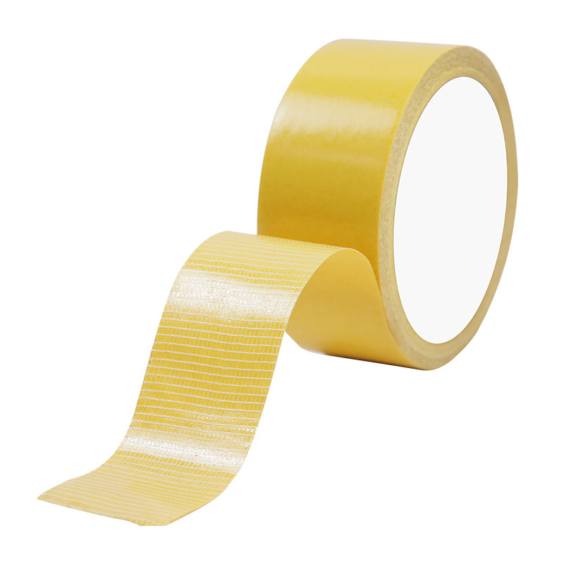 Cinta a prueba de viento a base de tela de doble cara de rejilla, película de mantillo de boda sin costuras de alta viscosidad, pegamento de alfombra fijo, pegamento de doble cara a base de tela de malla