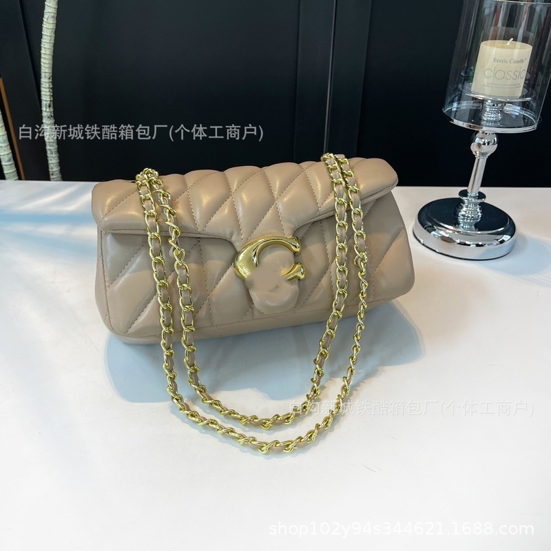 欧美大牌蔻C新款菱格tabby26酒神包小香风单肩手提包斜挎腋下女包|undefined