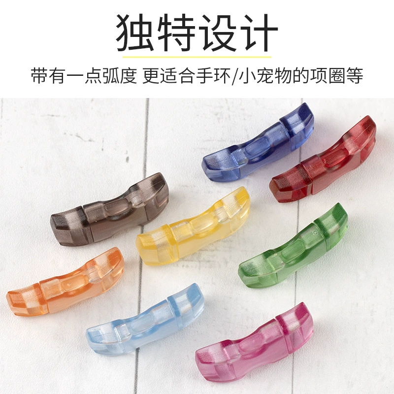 Plastic bracelet with clasp handmade, 1cm