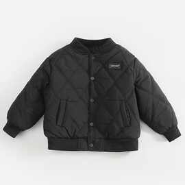 男童棉服外套棒球服冬装中大童秋冬内胆女童冬季加厚保暖儿童棉衣