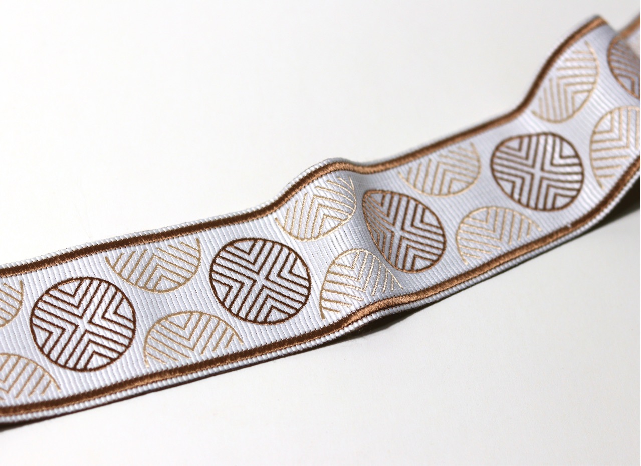 6cm Ancho de alta precisión de la cinta círculo afortunado patrón cortina de mesa corredor de la cama mantel Ropa Étnica de encaje decorativo