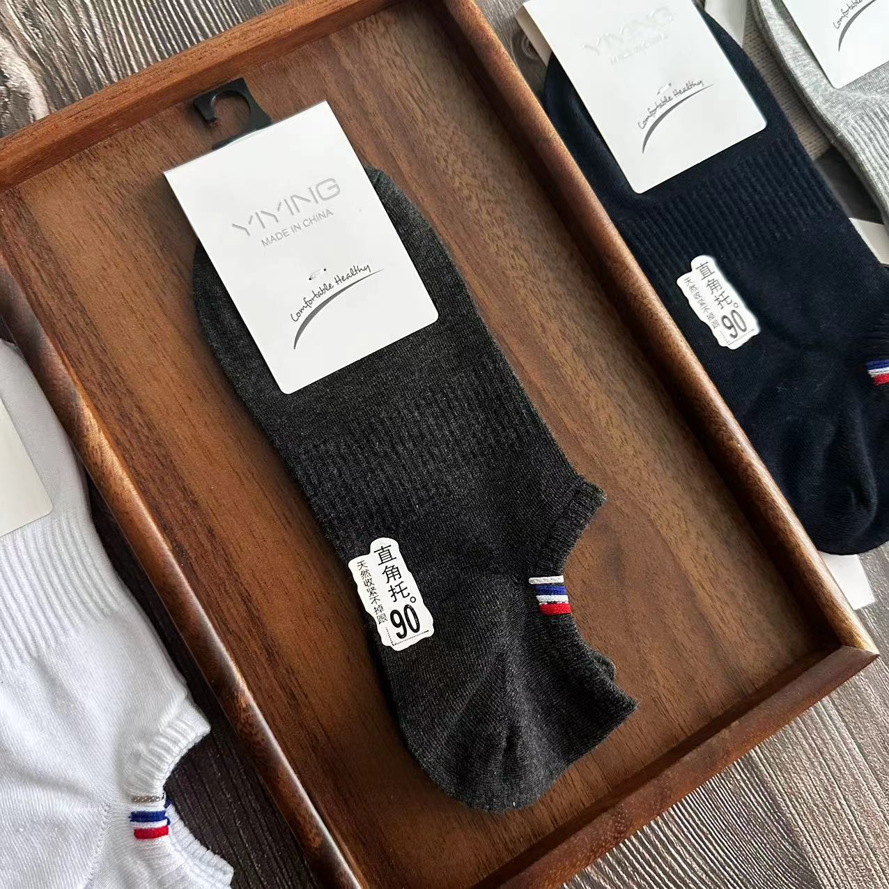 ¡Cada par de proveedores tiene un gancho! Calcetines finos para niños de primavera y verano, calcetines de algodón a rayas de moda transpirables que absorben el sudor