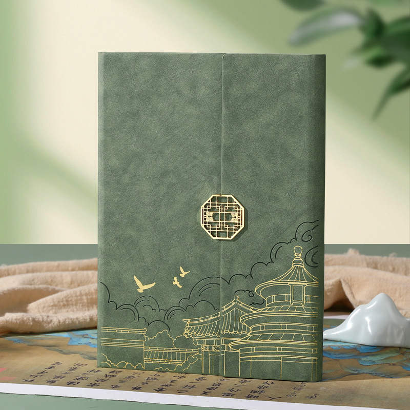 a5国潮笔记本礼盒套装商务高档礼品实用国风记事本子企业定制logo|undefined