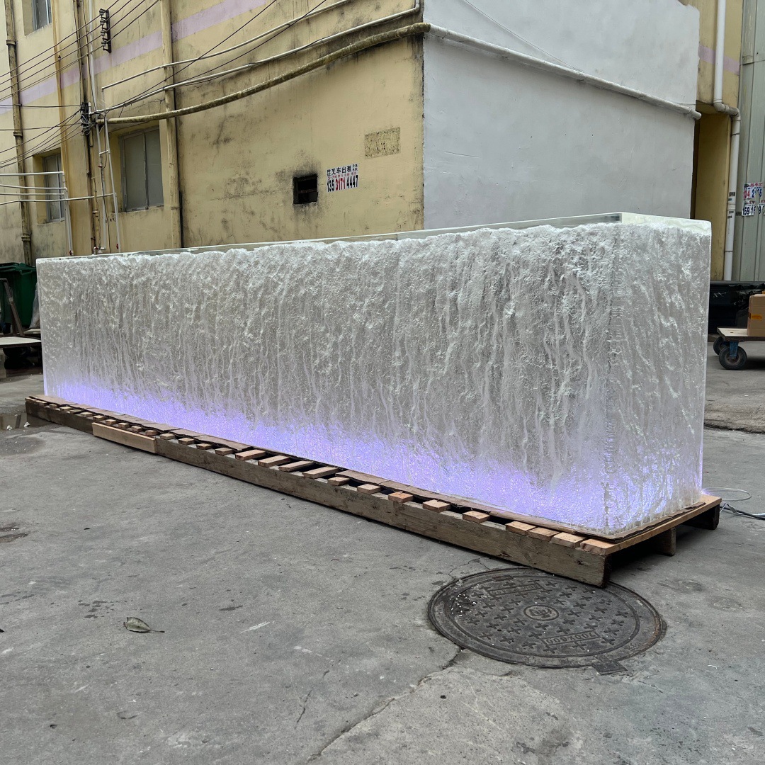 High-End Custom-Made Transparent Resin Bar Counter, Made with Top-Quality Imported Materials, Creating a Unique Lighting Atmosphere and Personalized Features