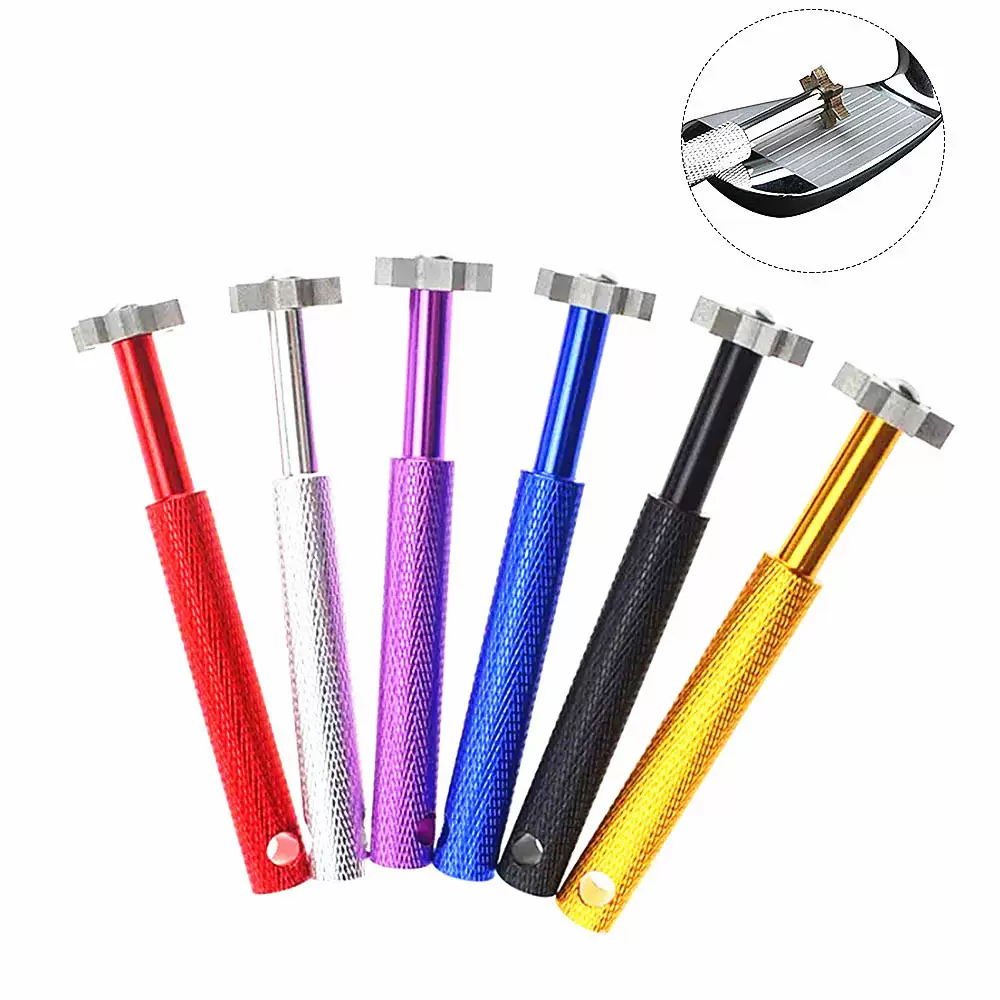 高尔夫清洁刀槽刨清沟工具 六角高尔夫铁杆沟槽清理器 高尔夫配件