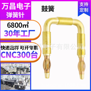 Customized Charging Needle Small Household Appliances Smart Home Beryllium Copper Crown Spring Pin Jack Bending Drum Spring Gold-Plated Conductive Needle