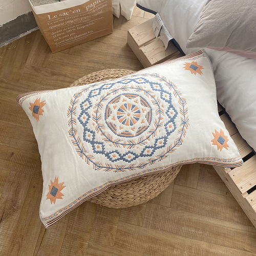 Five-layer pure cotton gauze pillow cover for home couple pillow cover Duoduo wholesale pillow cover manufacturer direct sales and group purchase pillow cover