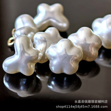 花形蝴蝶形仿贝壳金属脚纽扣衬衫毛衣开衫旗袍西装连衣裙饰品钮扣