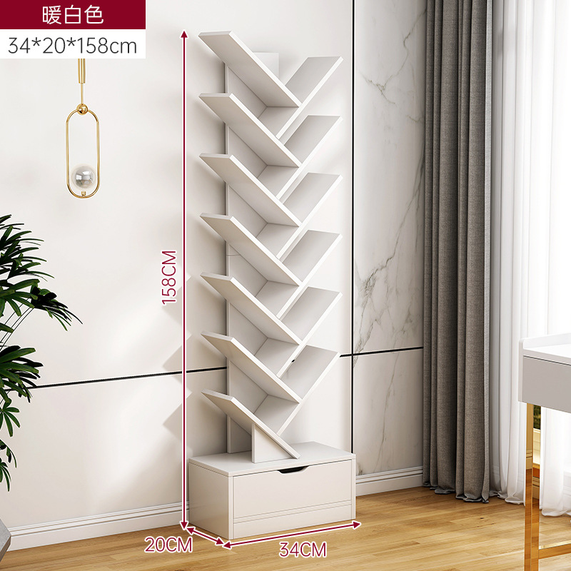 Estante pequeño en forma de árbol simple estante de almacenamiento estante