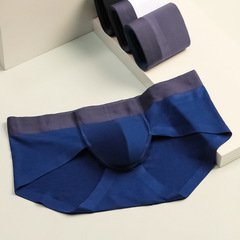Men's invisible triangle underwear factory direct sale modal solid color low-rise balconette breathable mid-to-young sexy