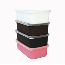 长方形日式便当饭盒彩色磨砂一次性餐盒外卖打包盒水果寿司快餐盒