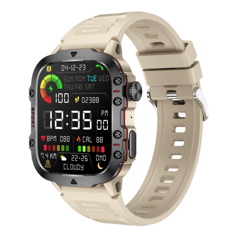 Venta caliente transfronteriza QX11 deportes al aire libre impermeable reloj inteligente 420 mAh reloj de tres pruebas Bluetooth para hombres