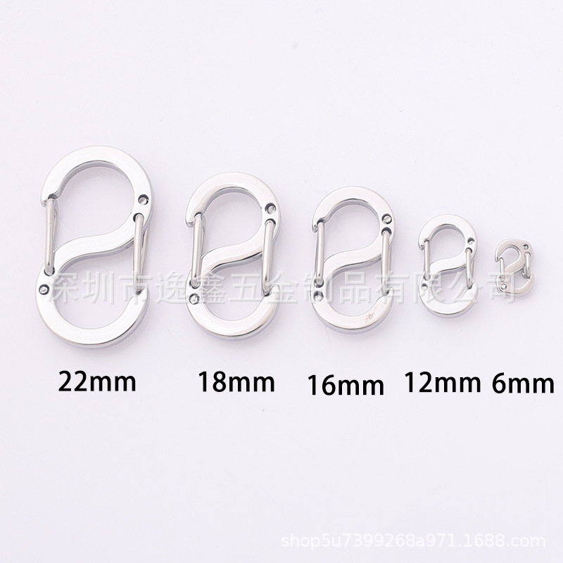 316ステンレス超ミニ8字バックルミニ快掛s型スプリングバックルネックレスブレスレット接続バックル