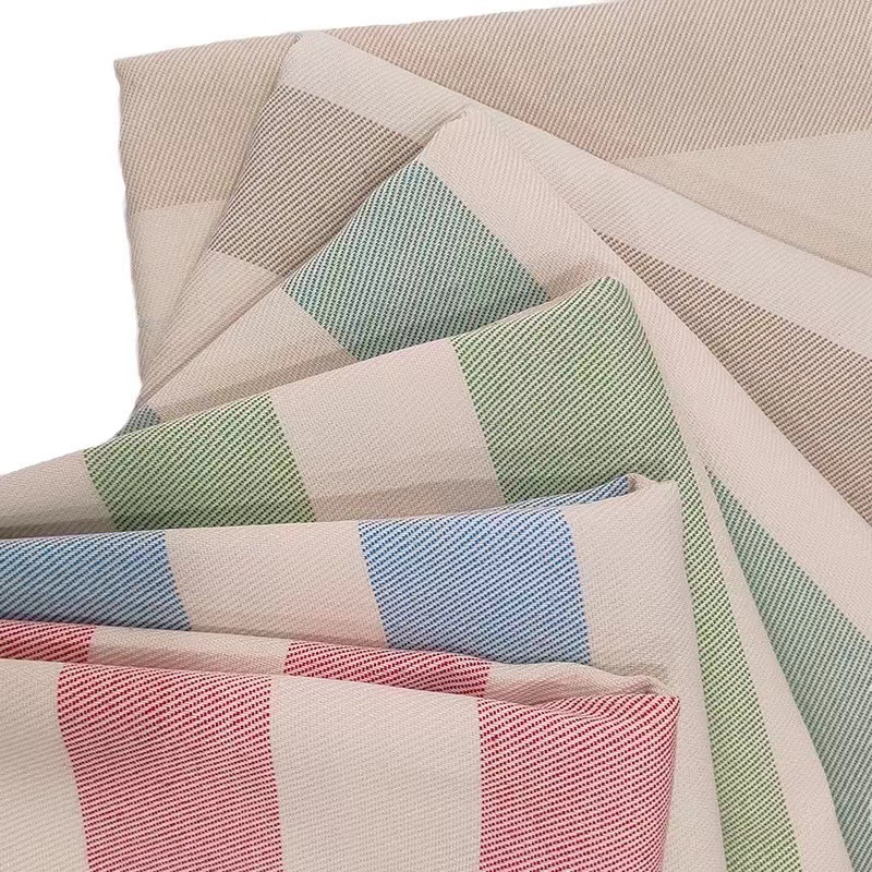 全涤色织布 斜纹复古面料里布箱包现货批发