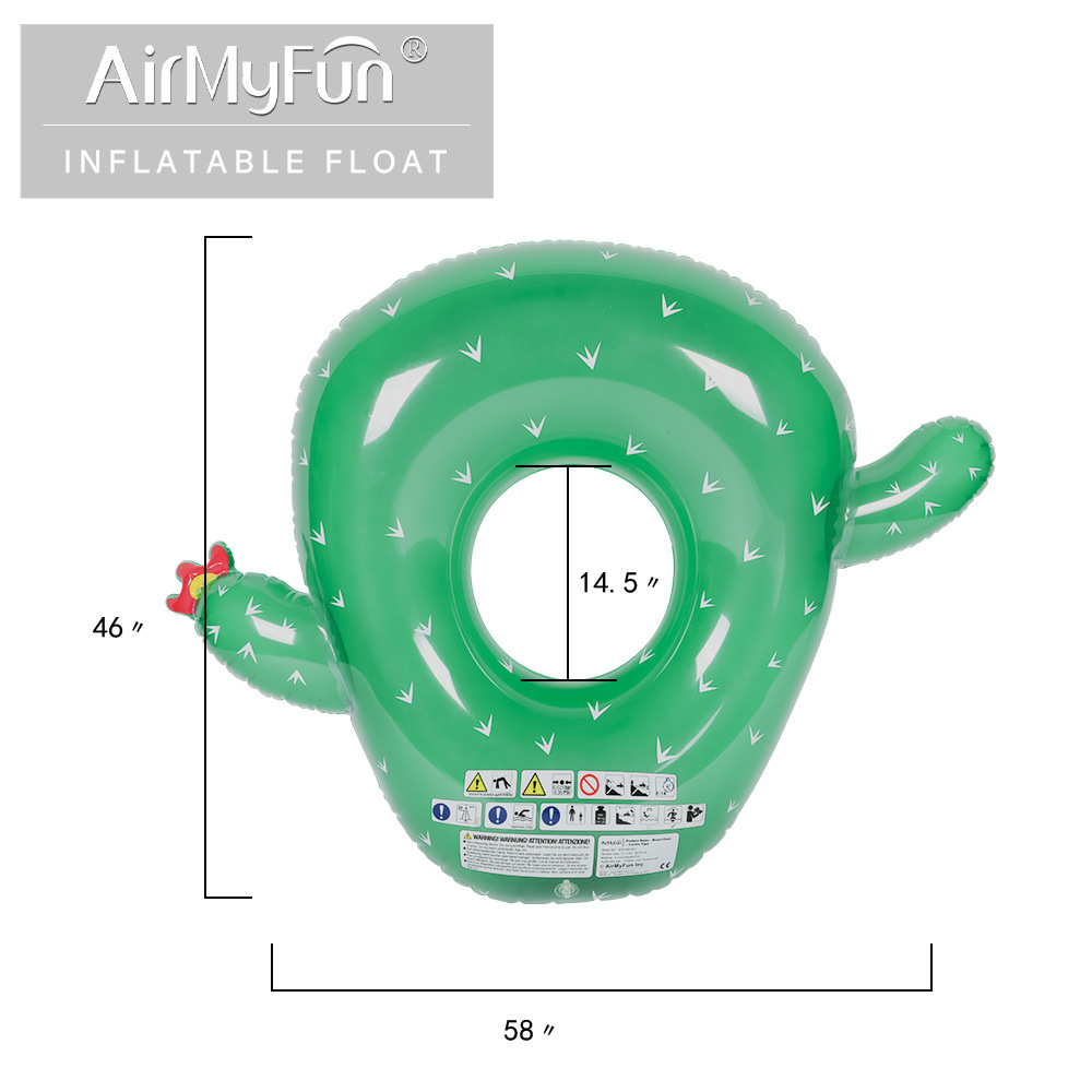 AMF | Anillo de natación Internet celebridad adultos niños grande inflable flotante anillo de agua juguetes axila cactus anillo de natación