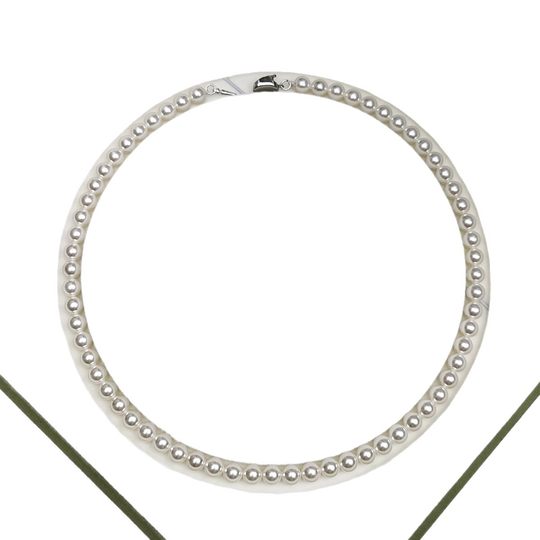 Natural Australian mother shell pearl necklace 925 silver ingot buckle bright high quality shell beads Australian white necklace factory wholesale