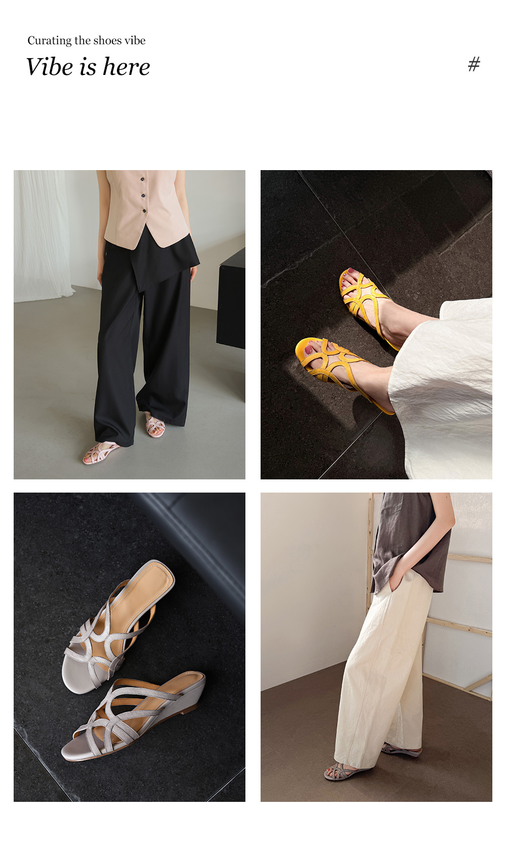 Dép sandal nữ quai chữ V da bò thật, gót thấp 4 cm, hở ngón, phong cách thời trang dạo phố — Hồng nhạt chi tiết 1