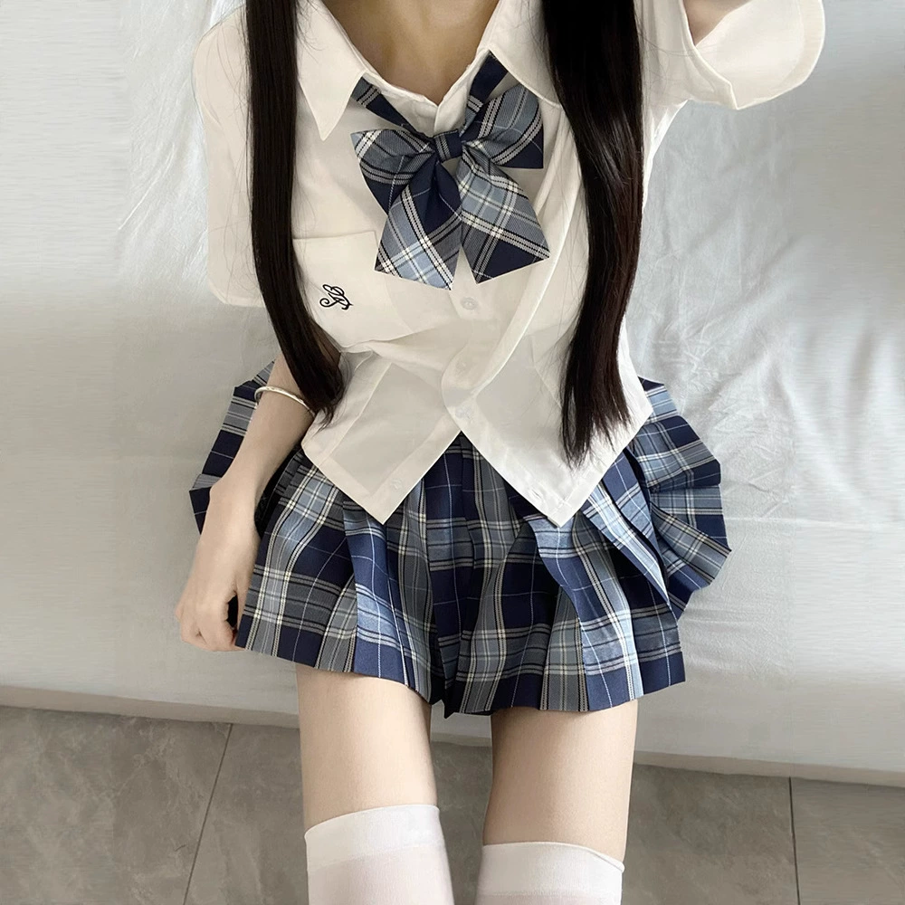 Оригинальная белая рубашка JK Arashi с короткими рукавами для женщин, летняя короткая японская форма в студенческом стиле